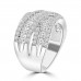 2.22 ct Ladies Micro Pave Set Round Cut Diamond Anniversary Band in 14k White Gold (H-I Color SI-2 I1 Clarity) 2.22 ct Ladies Micro Pave Set Round Cut Diamond Anniversary Band in 14k White Gold (H-I Color SI-2 I1 Clarity)