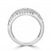 2.22 ct Ladies Micro Pave Set Round Cut Diamond Anniversary Band in 14k White Gold (H-I Color SI-2 I1 Clarity) 2.22 ct Ladies Micro Pave Set Round Cut Diamond Anniversary Band in 14k White Gold (H-I Color SI-2 I1 Clarity)