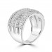 2.22 ct Ladies Micro Pave Set Round Cut Diamond Anniversary Band in 14k White Gold (H-I Color SI-2 I1 Clarity) 2.22 ct Ladies Micro Pave Set Round Cut Diamond Anniversary Band in 14k White Gold (H-I Color SI-2 I1 Clarity)