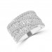 2.22 ct Ladies Micro Pave Set Round Cut Diamond Anniversary Band in 14k White Gold (H-I Color SI-2 I1 Clarity) 2.22 ct Ladies Micro Pave Set Round Cut Diamond Anniversary Band in 14k White Gold (H-I Color SI-2 I1 Clarity)