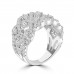 2.52 ct Ladies Micro Pave Set Round Cut Diamond Anniversary Band in 14k White Gold  (H-I Color SI-2 I1 Clarity)