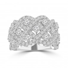 2.52 ct Ladies Micro Pave Set Round Cut Diamond Anniversary Band in 14k White Gold (H-I Color SI-2 I1 Clarity) 2.52 ct Ladies Micro Pave Set Round Cut Diamond Anniversary Band in 14k White Gold (H-I Color SI-2 I1 Clarity)
