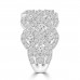 2.52 ct Ladies Micro Pave Set Round Cut Diamond Anniversary Band in 14k White Gold  (H-I Color SI-2 I1 Clarity)