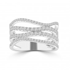 0.80 ct Ladies Micro Pave Set Round Cut Diamond Anniversary Band in 14k White Gold (H-I Color SI-2 I1 Clarity) 0.80 ct Ladies Micro Pave Set Round Cut Diamond Anniversary Band in 14k White Gold (H-I Color SI-2 I1 Clarity)