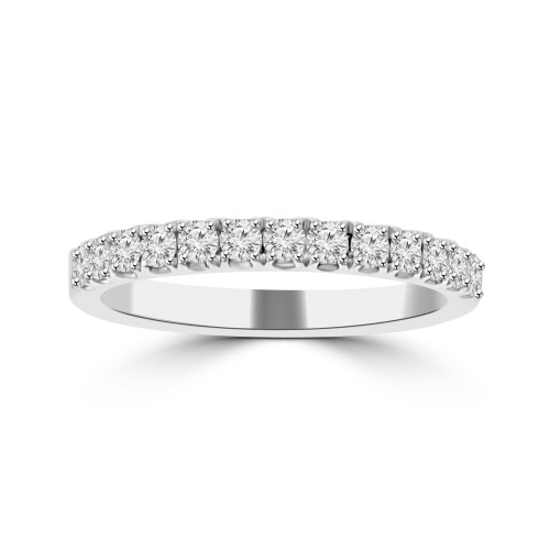 0.50 ct Ladies Round Cut Diamond Wedding Band in 14 kt White Gold 0.50 ct Ladies Round Cut Diamond Wedding Band in 14 kt White Gold