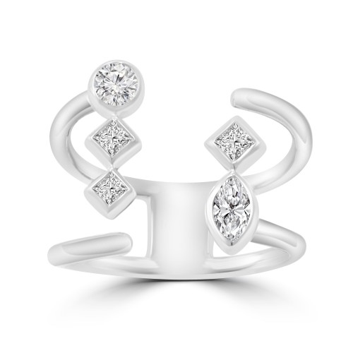 0.50 ct Ladies Micro Pave Set Round Cut Diamond Anniversary Band in 14k White Gold (H-I Color SI-2 I1 Clarity) 0.50 ct Ladies Micro Pave Set Round Cut Diamond Anniversary Band in 14k White Gold (H-I Color SI-2 I1 Clarity)