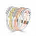 0.76 ct Ladies 5 Piece Round Cut Diamond Wedding Band Ring in 14k White/Yellow/Rose Gold 0.76 ct Ladies 5 Piece Round Cut Diamond Wedding Band Ring in 14k White/Yellow/Rose Gold