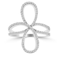 0.90 ct Ladies Brilliant Cut Diamond Anniversary Ring