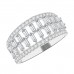 2.00 ct Ladies Round Cut Diamond Anniversary Wedding Band Ring in 14 kt White Gold
