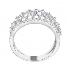 2.00 ct Ladies Round Cut Diamond Anniversary Wedding Band Ring in 14 kt White Gold 2.00 ct Ladies Round Cut Diamond Anniversary Wedding Band Ring in 14 kt White Gold
