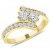 0.71 ct Ladies Round Cut Diamond Anniversary Wedding Band Ring In Yellow Gold
