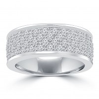 1.50 ct Ladies Round Cut Diamond Anniversary Ring