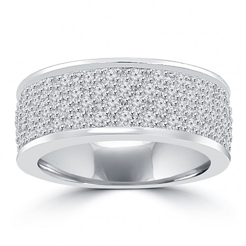 1.50 ct Ladies Round Cut Diamond Anniversary Ring
