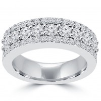 1.60 ct Ladies Round Cut Diamond Anniversary Ring