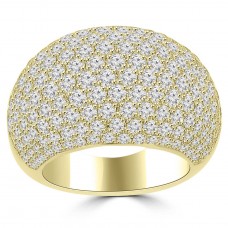 5.25 ct Ladies Round Cut Diamond Anniversary Ring in Yellow Gold 5.25 ct Ladies Round Cut Diamond Anniversary Ring in Yellow Gold