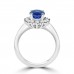 3.10 ct Ladies Round Cut Diamond & Oval Shape Tanzanite Anniversary Ring ( G Color SI-1 Clarity) 3.10 ct Ladies Round Cut Diamond & Oval Shape Tanzanite Anniversary Ring ( G Color SI-1 Clarity)