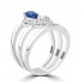 0.92 Ct Pear Shape Tanzanite & Round Cut Diamond Anniversary Ring 0.92 Ct Pear Shape Tanzanite & Round Cut Diamond Anniversary Ring