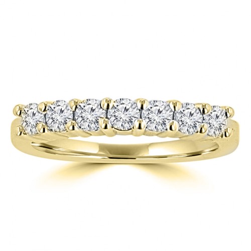 0.50 ct Ladies Round Cut Diamond Wedding Band in 14 kt Yellow Gold 0.50 ct Ladies Round Cut Diamond Wedding Band in 14 kt Yellow Gold