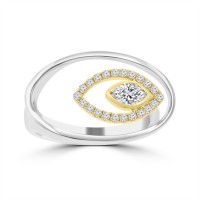 0.42 ct Ladies Two Tone Round Cut Diamond Anniversary Wedding Band Ring ( G-H Color SI-1 Clarity) 0.42 ct Ladies Two Tone Round Cut Diamond Anniversary Wedding Band Ring ( G-H Color SI-1 Clarity)