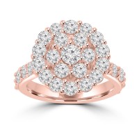 2.61 ct Ladies Round Cut Diamond Anniversary Ring in 14 kt Rose Gold 2.61 ct Ladies Round Cut Diamond Anniversary Ring in 14 kt Rose Gold