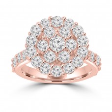 2.61 ct Ladies Round Cut Diamond Anniversary Ring in 14 kt Rose Gold 2.61 ct Ladies Round Cut Diamond Anniversary Ring in 14 kt Rose Gold