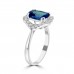 2.65 Ct Cushion Cut Tanzanite & Round Cut Diamond Anniversary Ring ( G-H Color SI-2 I1 Clarity) 2.65 Ct Cushion Cut Tanzanite & Round Cut Diamond Anniversary Ring ( G-H Color SI-2 I1 Clarity)