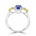 0.83 Ct Oval Cut Tanzanite & Round and Marquise Cut Diamond Engagement Ring ( G-H Color SI-2 I1 Clarity) 0.83 Ct Oval Cut Tanzanite & Round and Marquise Cut Diamond Engagement Ring ( G-H Color SI-2 I1 Clarity)