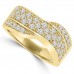1.25 ct Ladies Round Cut Diamond Anniversary Ring 14 kt Yellow Gold
