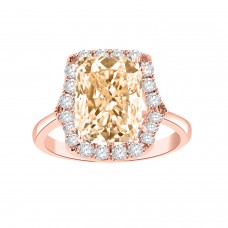 4.04 ct Ladies Round Cut Diamond & Emerald Cut Morganite Anniversary Wedding Band Ring ( G-H Color SI-2 I1 Clarity) 4.04 ct Ladies Round Cut Diamond & Emerald Cut Morganite Anniversary Wedding Band Ring ( G-H Color SI-2 I1 Clarity)