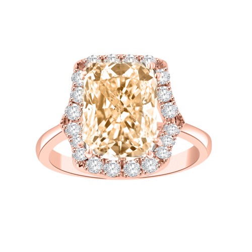 4.04 ct Ladies Round Cut Diamond & Emerald Cut Morganite Anniversary Wedding Band Ring ( G-H Color SI-2 I1 Clarity) 4.04 ct Ladies Round Cut Diamond & Emerald Cut Morganite Anniversary Wedding Band Ring ( G-H Color SI-2 I1 Clarity)