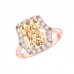 4.04 ct Ladies Round Cut Diamond & Emerald Cut Morganite Anniversary Wedding Band Ring ( G-H Color SI-2 I1 Clarity) 4.04 ct Ladies Round Cut Diamond & Emerald Cut Morganite Anniversary Wedding Band Ring ( G-H Color SI-2 I1 Clarity)