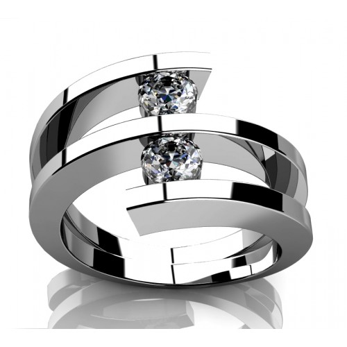 0.60 ct Two Round Cut Diamonds Anniversary Ring 0.60 ct Two Round Cut Diamonds Anniversary Ring