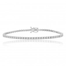 2.71 ct Ladies Round Cut Diamond Tennis Bracelet in 14 kt White Gold 2.71 ct Ladies Round Cut Diamond Tennis Bracelet in 14 kt White Gold