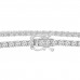 3.25 ct Ladies Round Cut Diamond Tennis Bracelet in 14 kt White Gold 