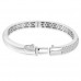 4.10 ct Pave Set Diamond Bangle Bracelet in 14 kt White Gold 4.10 ct Pave Set Diamond Bangle Bracelet in 14 kt White Gold