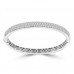 4.10 ct Pave Set Diamond Bangle Bracelet in 14 kt White Gold 4.10 ct Pave Set Diamond Bangle Bracelet in 14 kt White Gold