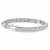 4.10 ct Pave Set Diamond Bangle Bracelet in 14 kt White Gold 4.10 ct Pave Set Diamond Bangle Bracelet in 14 kt White Gold