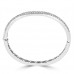 4.10 ct Pave Set Diamond Bangle Bracelet in 14 kt White Gold 4.10 ct Pave Set Diamond Bangle Bracelet in 14 kt White Gold