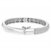 4.10 ct Pave Set Diamond Bangle Bracelet in 14 kt White Gold 4.10 ct Pave Set Diamond Bangle Bracelet in 14 kt White Gold
