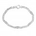0.76 ct Ladies Cuban Link Round Cut Diamond Tennis Bracelet in 14kt Gold 