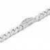 0.76 ct Ladies Cuban Link Round Cut Diamond Tennis Bracelet in 14kt Gold 