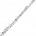 0.76 ct Ladies Cuban Link Round Cut Diamond Tennis Bracelet in 14kt Gold 