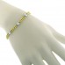 0.91 ct Ladies Two Tone Cuban Link Round Cut Diamond Tennis Bracelet 0.91 ct Ladies Two Tone Cuban Link Round Cut Diamond Tennis Bracelet
