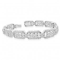 2.50 ct Ladies Round Cut Diamond Tennis Bracelet in 14 kt White Gold 2.50 ct Ladies Round Cut Diamond Tennis Bracelet in 14 kt White Gold