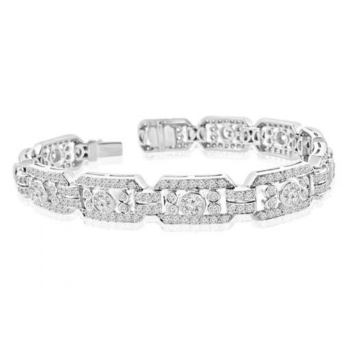 2.50 ct Ladies Round Cut Diamond Tennis Bracelet in 14 kt White Gold 2.50 ct Ladies Round Cut Diamond Tennis Bracelet in 14 kt White Gold
