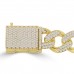 10.15 ct Men's Round Cut Diamond Miami Cuban Link Bracelet in 14 kt Yellow Gold 10.15 ct Men's Round Cut Diamond Miami Cuban Link Bracelet in 14 kt Yellow Gold