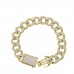 10.15 ct Men's Round Cut Diamond Miami Cuban Link Bracelet in 14 kt Yellow Gold 10.15 ct Men's Round Cut Diamond Miami Cuban Link Bracelet in 14 kt Yellow Gold