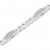 0.36 ct Ladies Cuban Link Round Cut Diamond Tennis Bracelet in 14kt White Gold 0.36 ct Ladies Cuban Link Round Cut Diamond Tennis Bracelet in 14kt White Gold