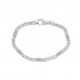 0.36 ct Ladies Cuban Link Round Cut Diamond Tennis Bracelet in 14kt White Gold 0.36 ct Ladies Cuban Link Round Cut Diamond Tennis Bracelet in 14kt White Gold