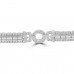 7.27 ct Ladies Baguette and Round Cut Diamond Tennis Bracelet In Channel and Pave Setting 7.27 ct Ladies Baguette and Round Cut Diamond Tennis Bracelet In Channel and Pave Setting